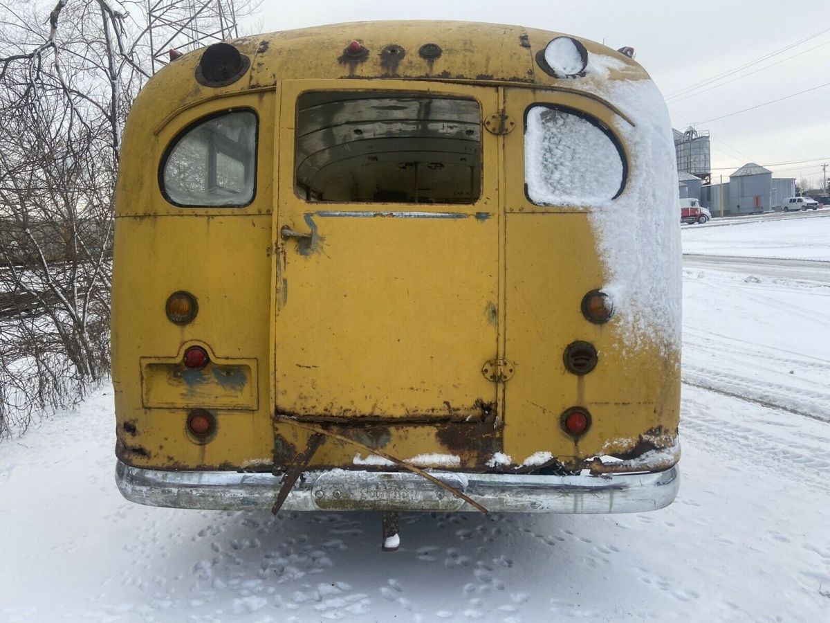 1947 Yellow Ford School Bus