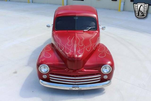 1947 Red Ford Super Deluxe Coupe