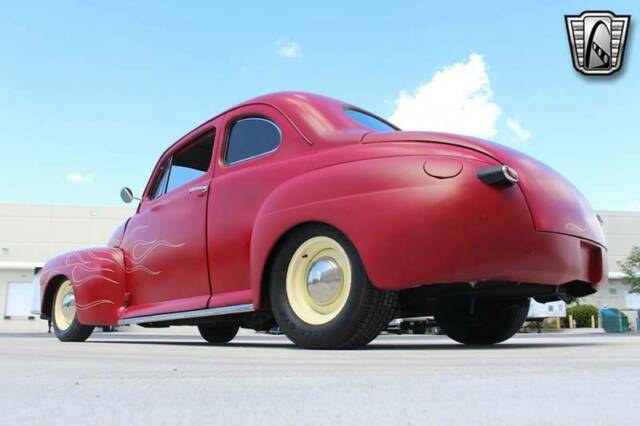 1947 Red Ford Super Deluxe Coupe
