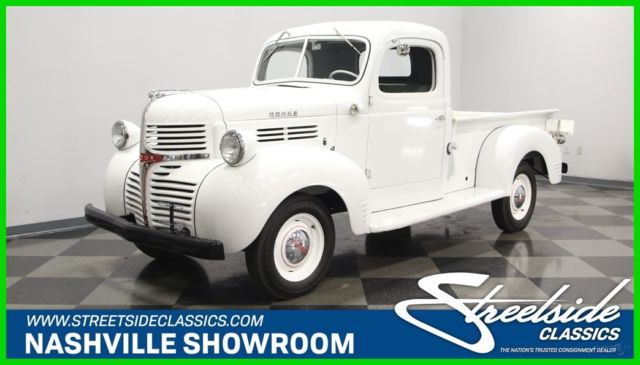 1947 White Dodge Pickup