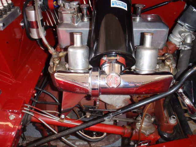 1947 Red MG T-Series Convertible