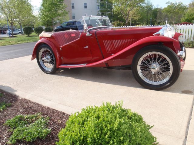 1947 Red MG T-Series Convertible