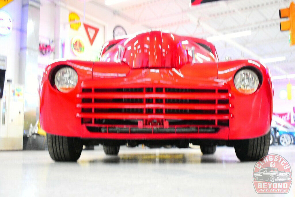 1947 Red Ford Two Door Coupe