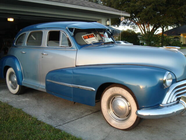 1947 Blue Oldsmobile 66 Sedan