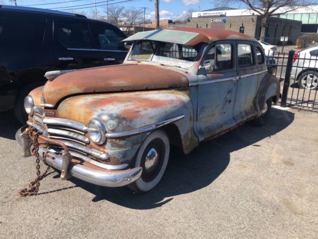 1947 Blue Plymouth Special deluxe Sedan