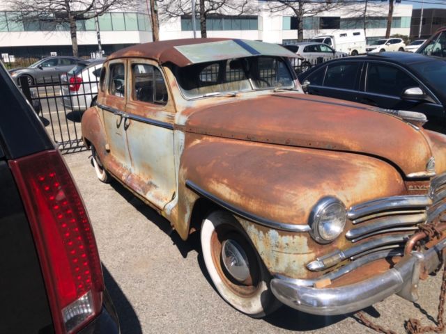 1947 Blue Plymouth Special deluxe Sedan