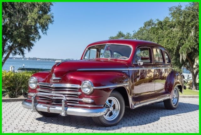 1947 Burgundy Plymouth Special DeLuxe Sedan