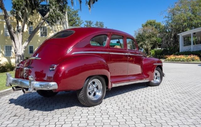 1947 Burgundy Plymouth Special DeLuxe Sedan