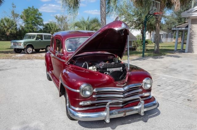 1947 Burgundy Plymouth Special DeLuxe Sedan