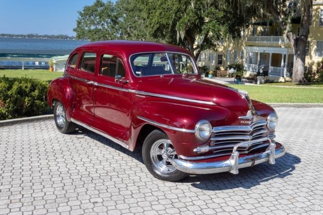 1947 Burgundy Plymouth Special DeLuxe Sedan