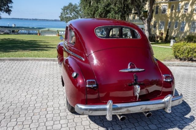1947 Burgundy Plymouth Special DeLuxe Sedan