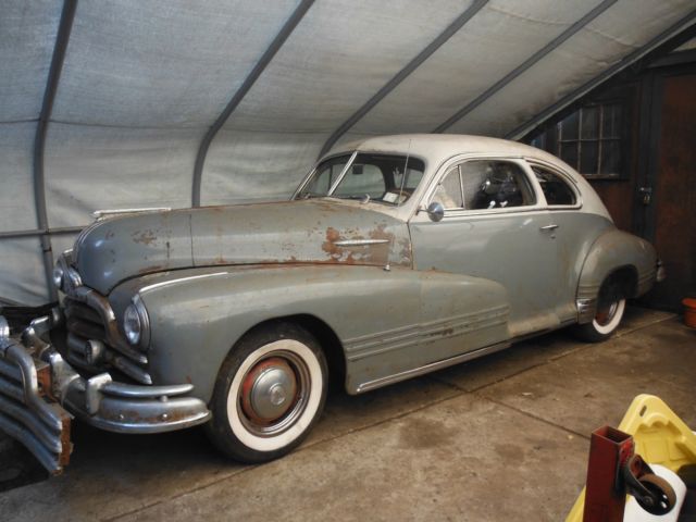 1947 2 tone grey Pontiac Streamliner 2 Dr Sdn