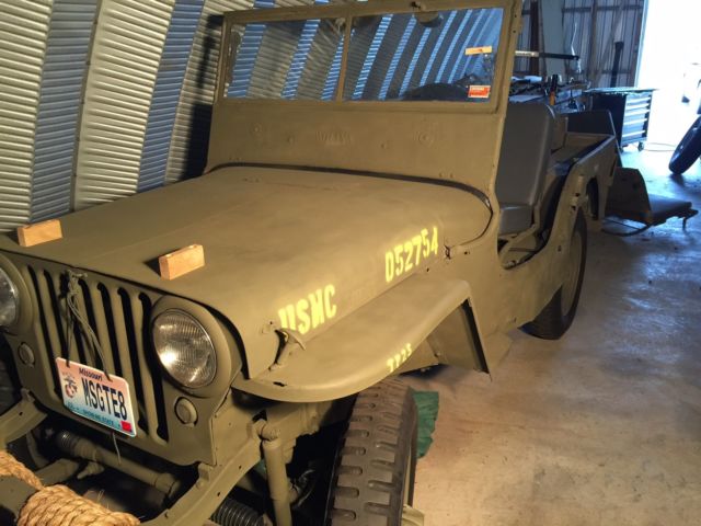 1947 Green Willys CJ2 Convertible