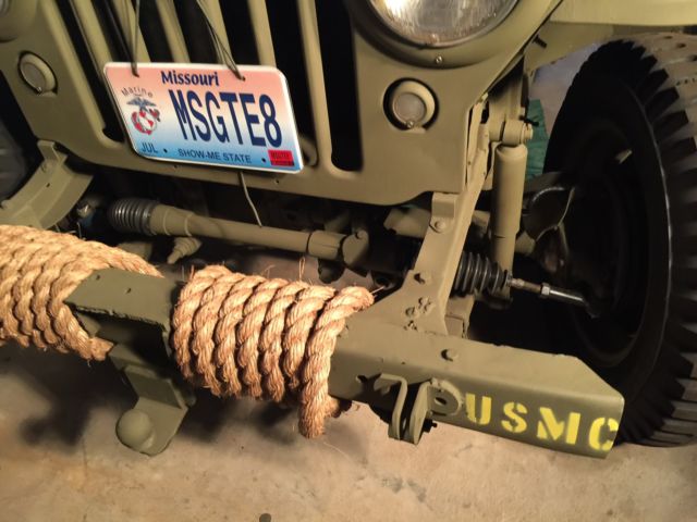 1947 Green Willys CJ2 Convertible
