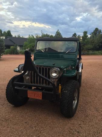 1947 Green Willys CJ2A Convertible