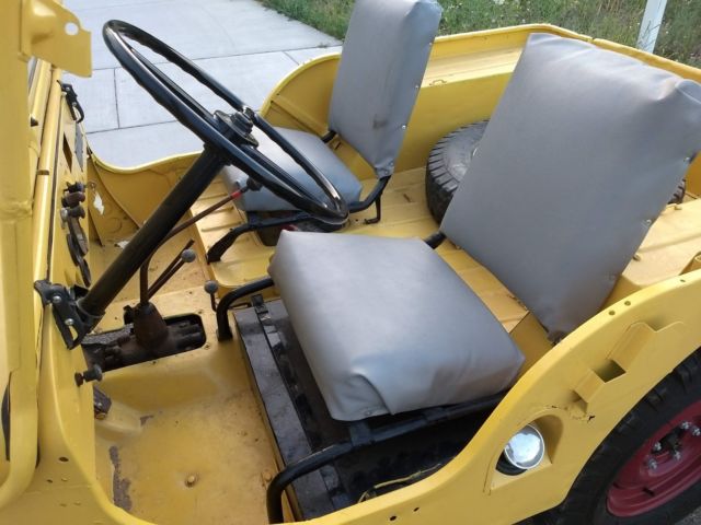 1947 Michigan Yellow Willys CJ2A