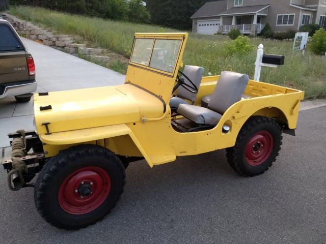 1947 Michigan Yellow Willys CJ2A