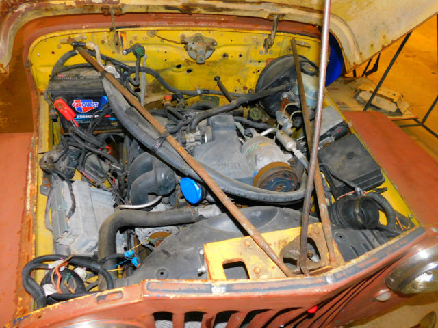 1947 Red Willys Jeep