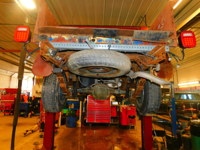 1947 Red Willys Jeep