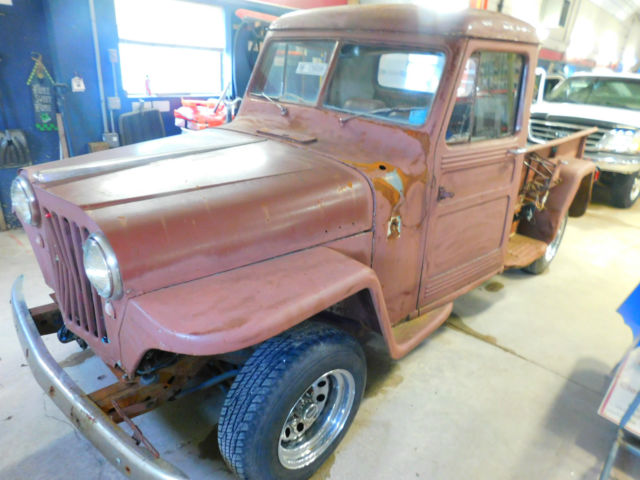 1947 Red Willys Jeep