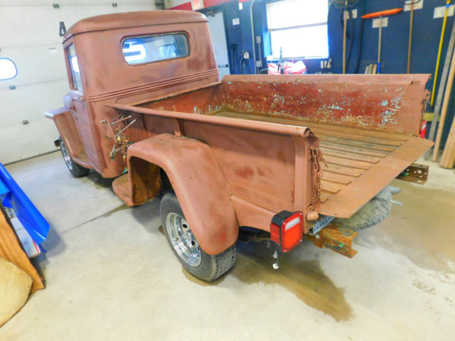 1947 Red Willys Jeep