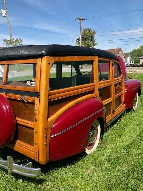 1947 Burgundy Ford Other Wagon