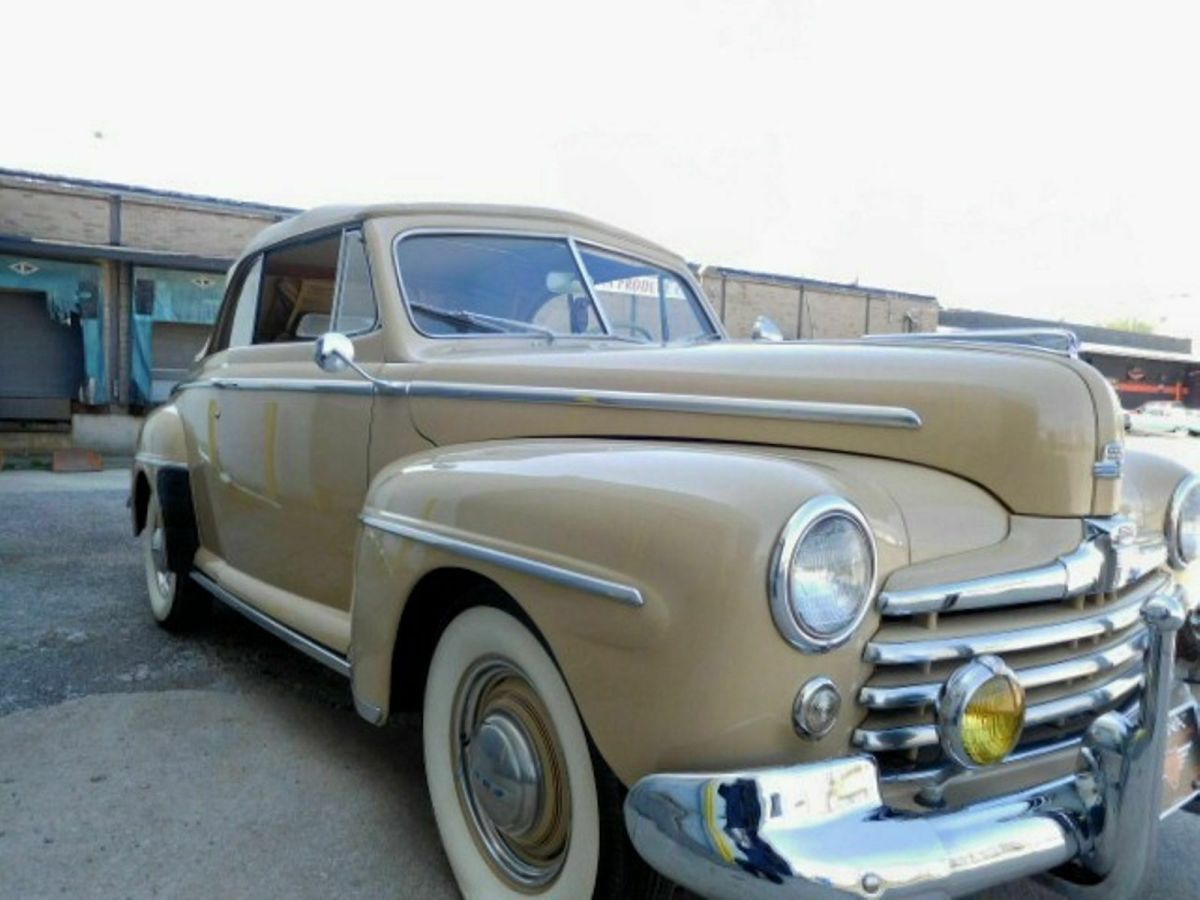 1948 Tan Ford SUPER DELUXE Convertible