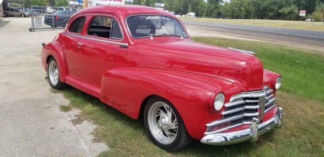 1948 Red Chevrolet Street Rod Coupe