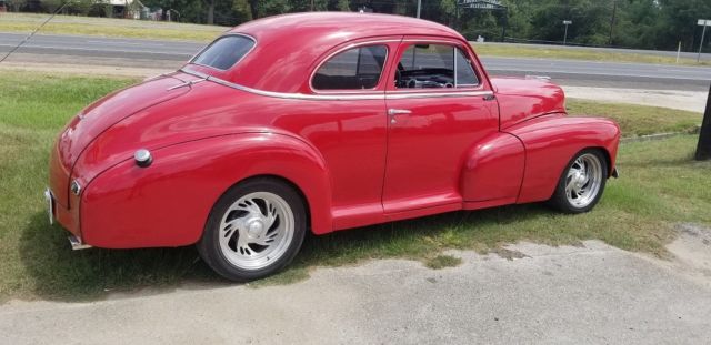1948 Red Chevrolet Street Rod Coupe