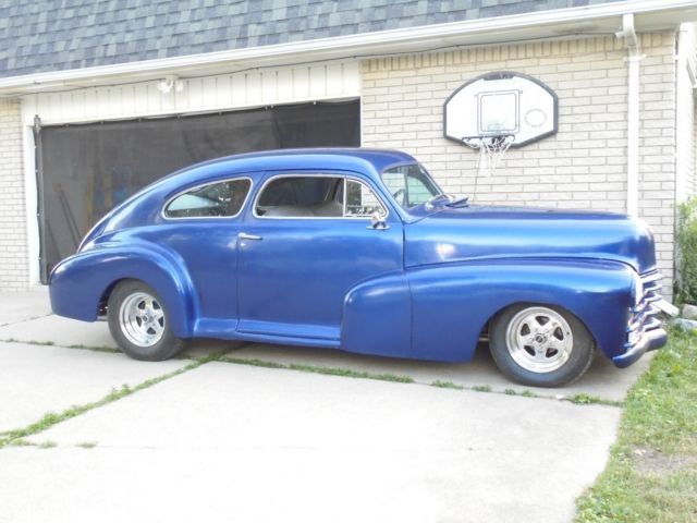 1948 Blue Chevrolet Fleetline Coupe