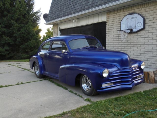 1948 Blue Chevrolet Fleetline Coupe