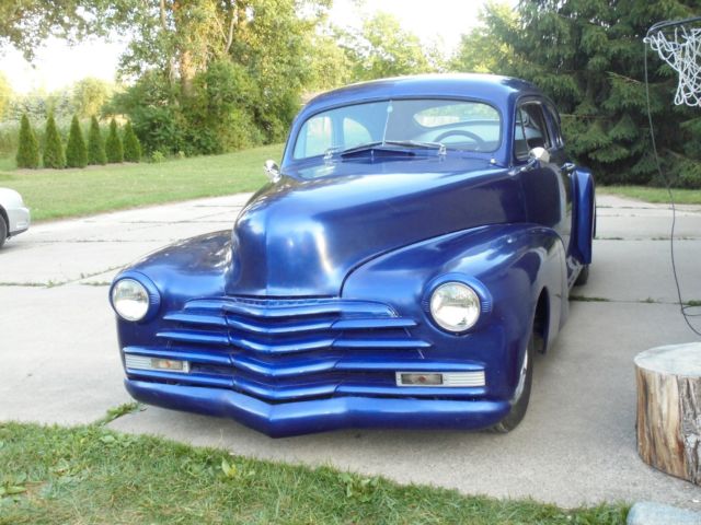 1948 Blue Chevrolet Fleetline Coupe