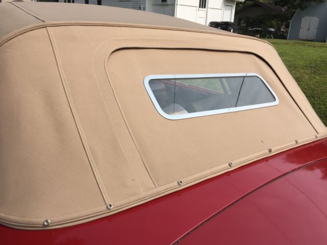 1948 Red Chrysler New Yorker 2 door convertible