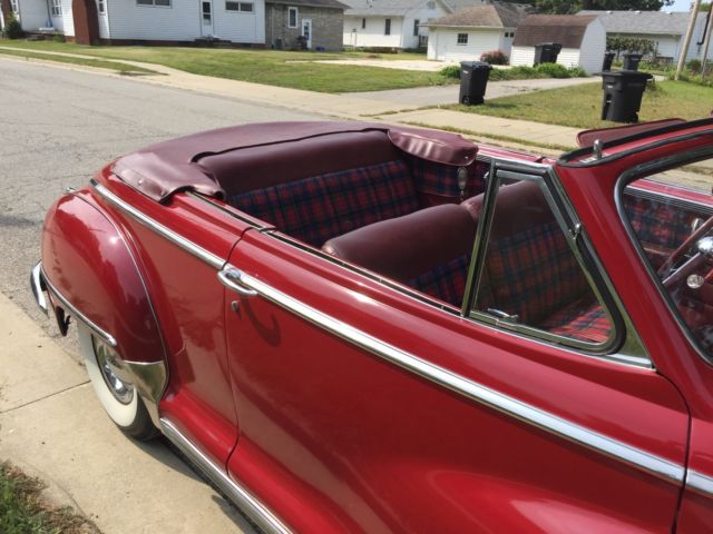 1948 Red Chrysler New Yorker 2 door convertible