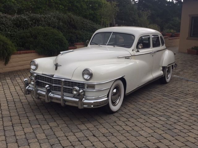 1948 PEARL WHITE Chrysler New Yorker Coupe
