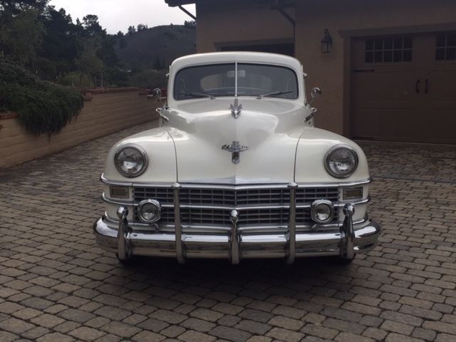 1948 PEARL WHITE Chrysler New Yorker Coupe