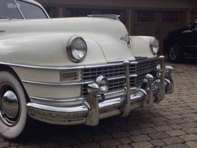 1948 PEARL WHITE Chrysler New Yorker Coupe