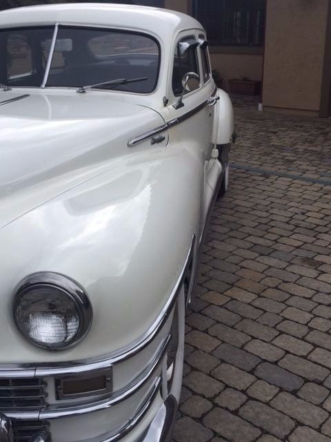 1948 PEARL WHITE Chrysler New Yorker Coupe