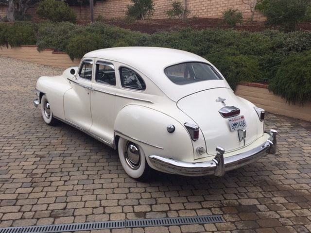 1948 PEARL WHITE Chrysler New Yorker Coupe