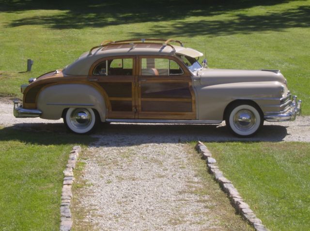1948 Tan Chrysler Town & Country Woodie Sedan