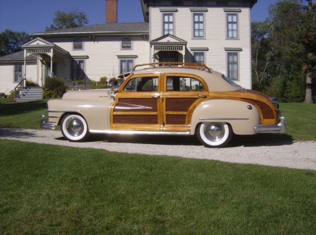 1948 Tan Chrysler Town & Country Woodie Sedan
