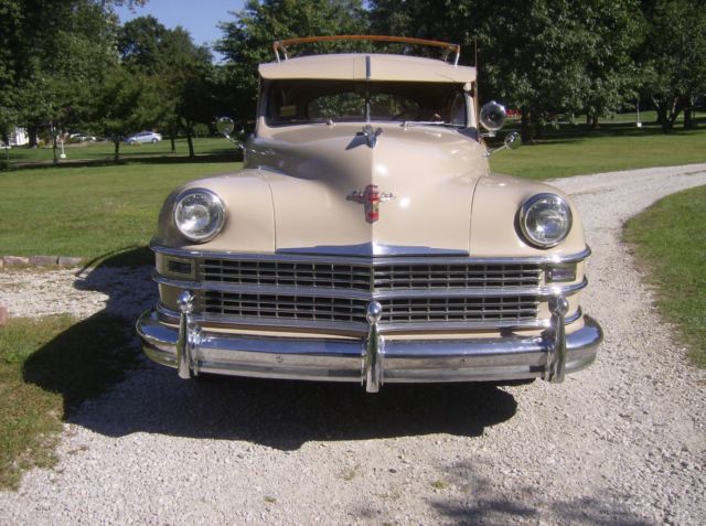 1948 Tan Chrysler Town & Country Woodie Sedan