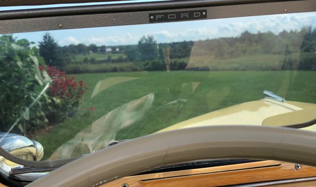 1948 Yellow Ford Super Deluxe Convertible