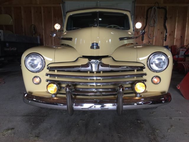 1948 Yellow Ford Super Deluxe Convertible
