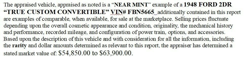 1948 Blue Ford Other Convertible