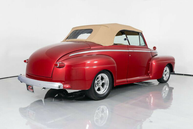 1948 Red Ford Deluxe Convertible