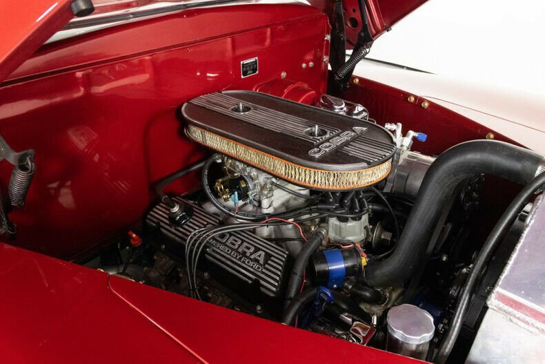 1948 Red Ford Deluxe Convertible