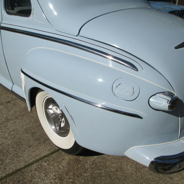 1948 Blue Ford DELUXE COUPE --