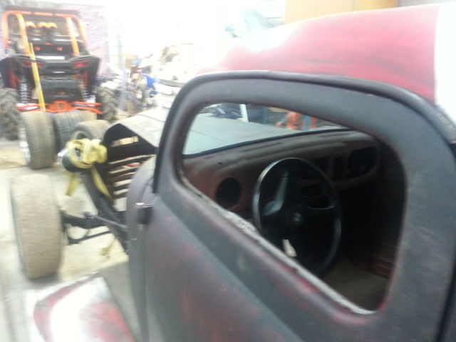 1948 Black Ford F-100 chopped top