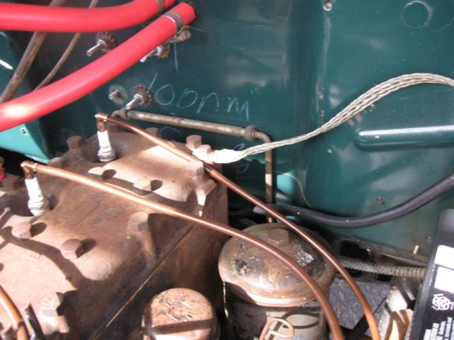 1948 green Ford F-100 pick up